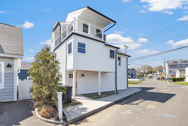 119 Melba St, Milford, CT 06460 - view of home's exterior featuring a residential view and fence