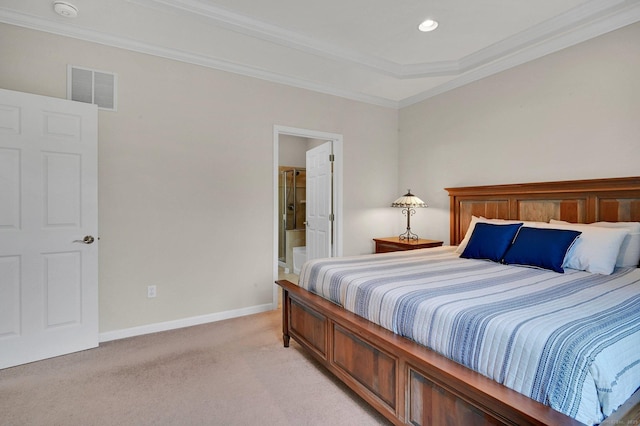 49 Bannan Ln Unit 49, Berlin, CT 06037 - bedroom with light carpet, ornamental molding, and baseboards