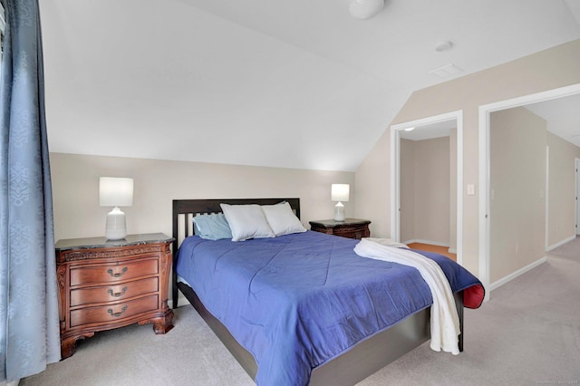 49 Bannan Ln Unit 49, Berlin, CT 06037 - bedroom with carpet flooring, vaulted ceiling, and baseboards