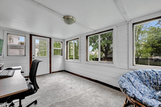 74 Belmont St, New Britain, CT 06053 - carpeted office space featuring healthy amount of natural light and wood walls
