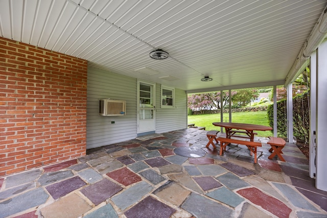 27 Hickory St, Plymouth, CT 06786 - view of patio / terrace with a wall unit AC