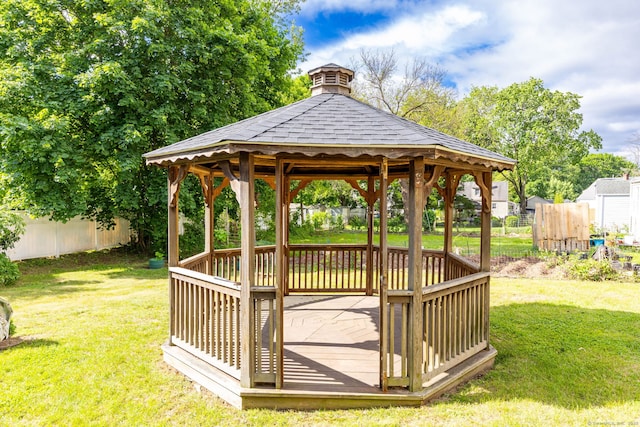 12 Pleasant Dr, Hamden, CT 06514 - deck with a gazebo