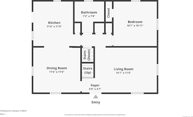 12 Pleasant Dr, Hamden, CT 06514 - home floor plan