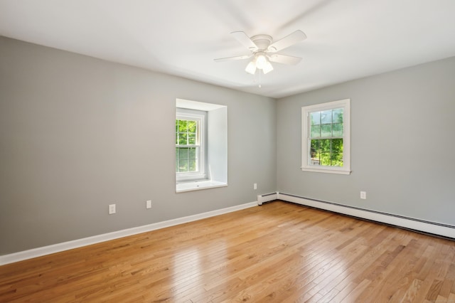 57 Quailcrest Rd, East Lyme, CT 06333 - spare room featuring healthy amount of natural light, light wood finished floors, and ceiling fan
