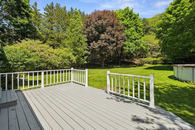 57 Quailcrest Rd, East Lyme, CT 06333 - deck featuring a yard