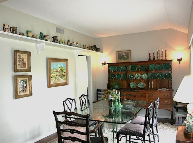 575A Village St, Southbury, CT 06488 - dining space featuring vaulted ceiling and baseboards