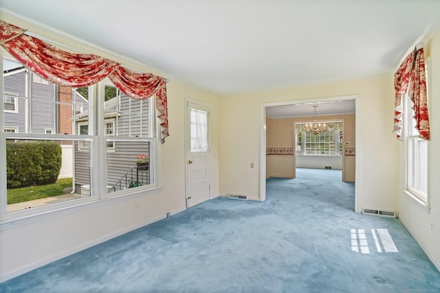 67 Matthew Dr, Stratford, CT 06614 - unfurnished sunroom featuring a chandelier and healthy amount of natural light