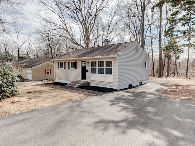 37 Austin Rd, Durham, CT 06422 - view of front of property featuring asphalt driveway and a chimney