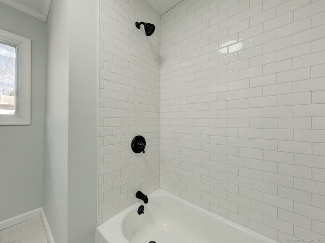 37 Austin Rd, Durham, CT 06422 - full bath featuring ornamental molding, baseboards, and bathtub / shower combination