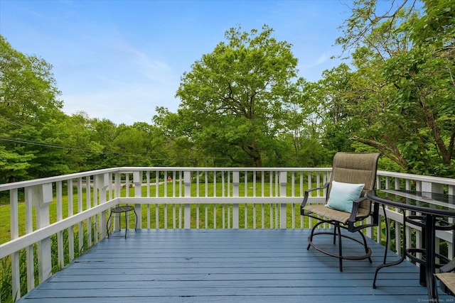 123 Kennerson Reservoir Rd, Ashford, CT 06278 - wooden deck with a yard