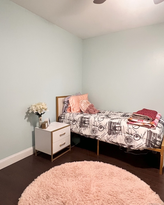 41 Secret Lake Rd, Canton, CT 06019 - bedroom with dark wood-style floors and baseboards