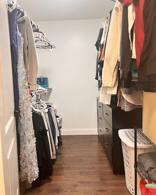 41 Secret Lake Rd, Canton, CT 06019 - walk in closet featuring dark wood finished floors