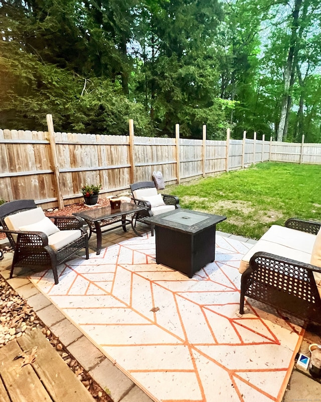 41 Secret Lake Rd, Canton, CT 06019 - view of patio / terrace featuring view of scattered trees