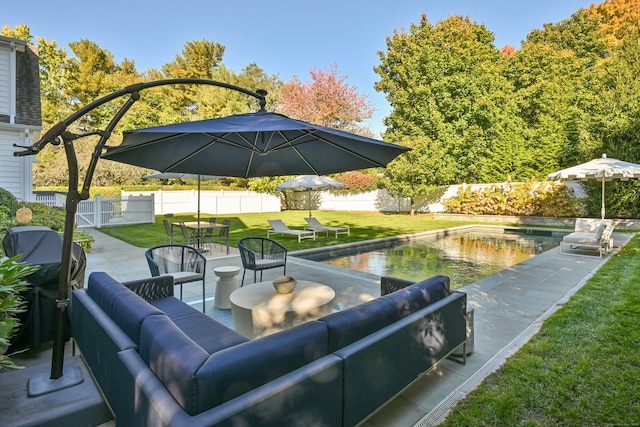 view of patio / terrace with outdoor lounge area