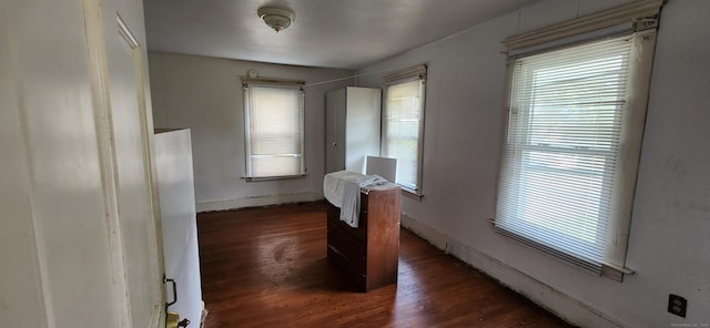75 Clifton St, West Haven, CT 06516 - unfurnished office with dark wood finished floors and baseboards