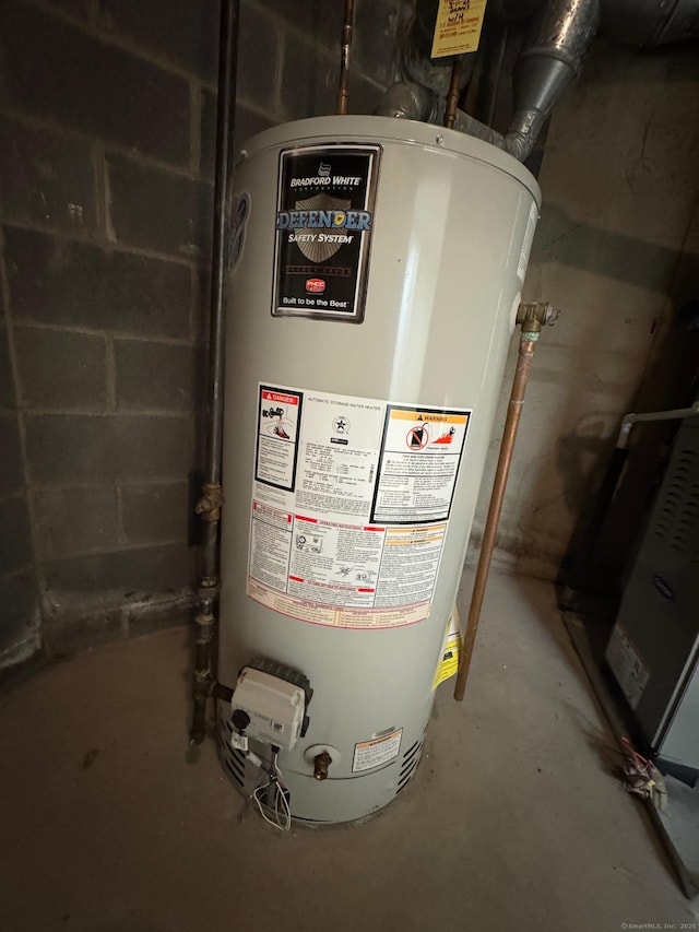 222 W Main St Apt 1C, Southington, CT 06479 - utility room with water heater