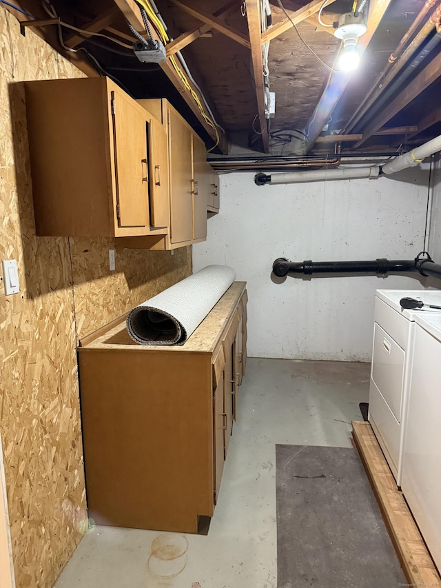 240 Centerbrook Rd Unit 240, Hamden, CT 06518 - unfinished below grade area with independent washer and dryer