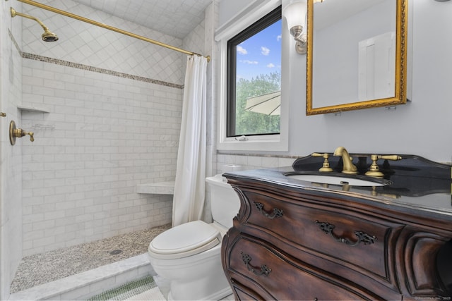 48 Twin Oaks Unit 48, New Milford, CT 06776 - full bathroom with toilet, tiled shower, and vanity