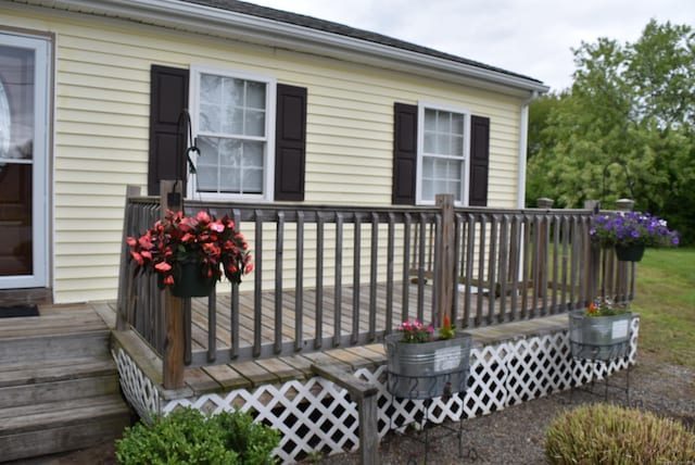 34 Joliet Ct, Groton, CT 06340 - view of wooden terrace
