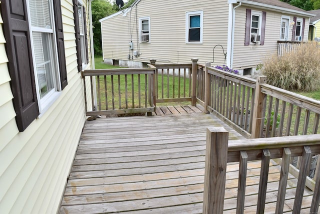 34 Joliet Ct, Groton, CT 06340 - wooden terrace featuring cooling unit