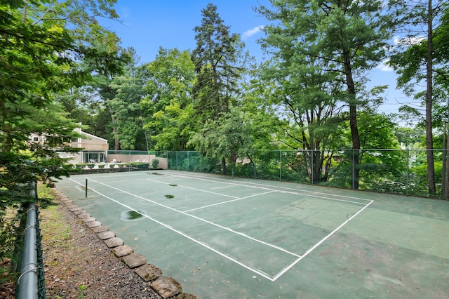 view of tennis court
