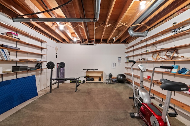 view of workout room