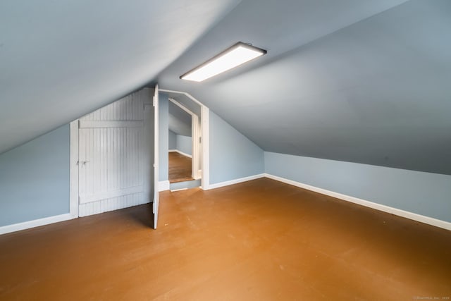 253 N Main St, Norwich, CT 06360 - bonus room featuring vaulted ceiling and baseboards