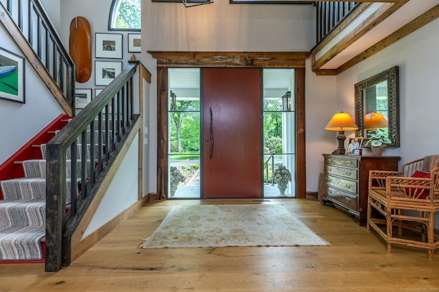 8 Heritage Island Rd, New Fairfield, CT 06812 - foyer featuring stairway and wood finished floors