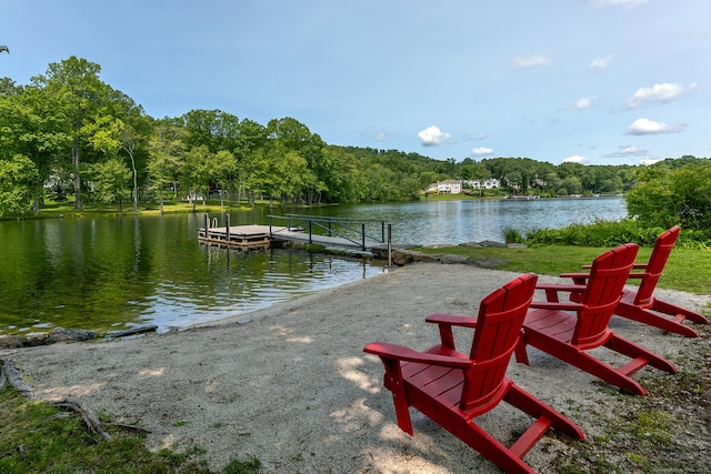 8 Heritage Island Rd, New Fairfield, CT 06812 - dock featuring a water view and a wooded view