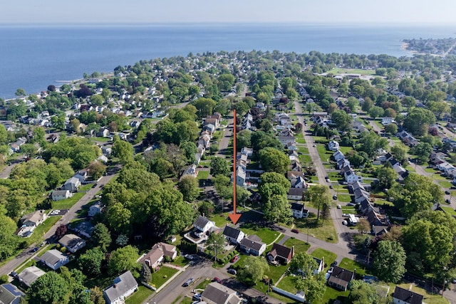 239 Bellevue Ave, West Haven, CT 06516 - aerial view of property's location with a large body of water and nearby suburban area