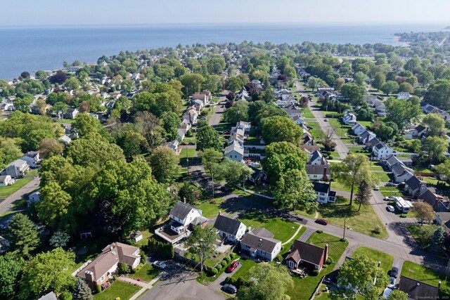 239 Bellevue Ave, West Haven, CT 06516 - aerial view of property and surrounding area with nearby suburban area and a large body of water