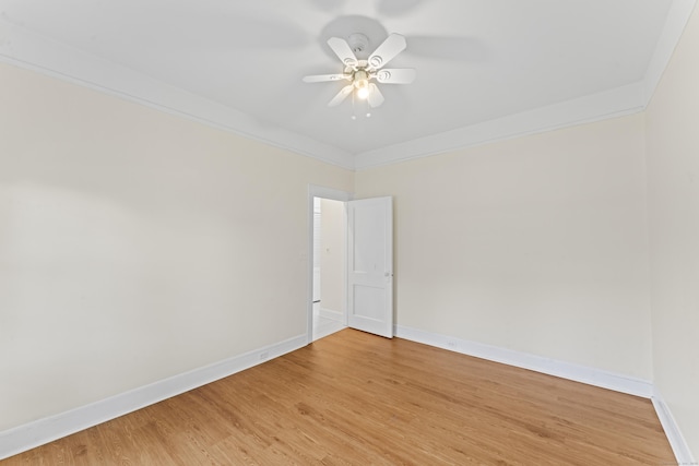 18 Glover Ave, Newtown, CT 06470 - unfurnished room featuring light wood-type flooring, ceiling fan, and crown molding