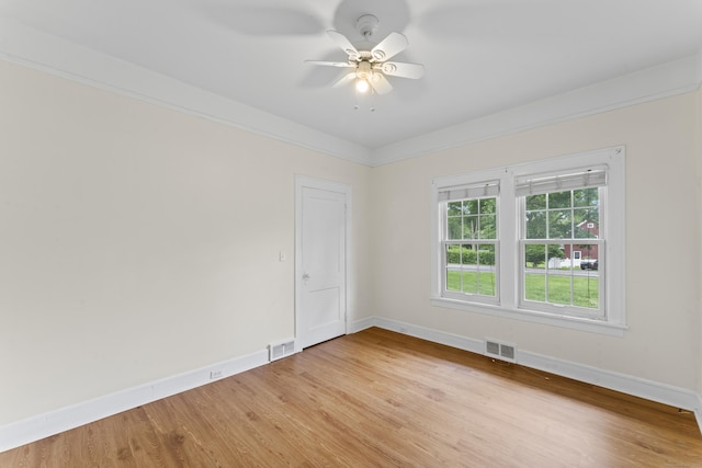 18 Glover Ave, Newtown, CT 06470 - unfurnished room featuring light wood-style floors and ceiling fan