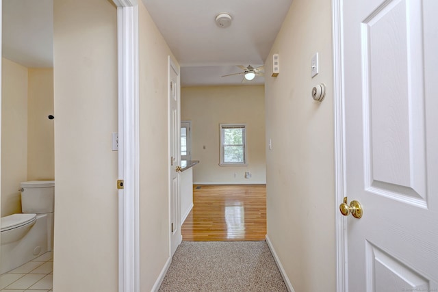 hall with baseboards