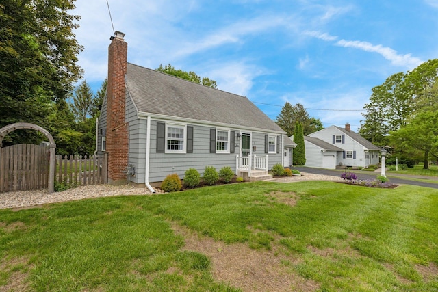 10 Knollwood Rd, Farmington, CT 06032 - cape cod-style house with a chimney and a shingled roof