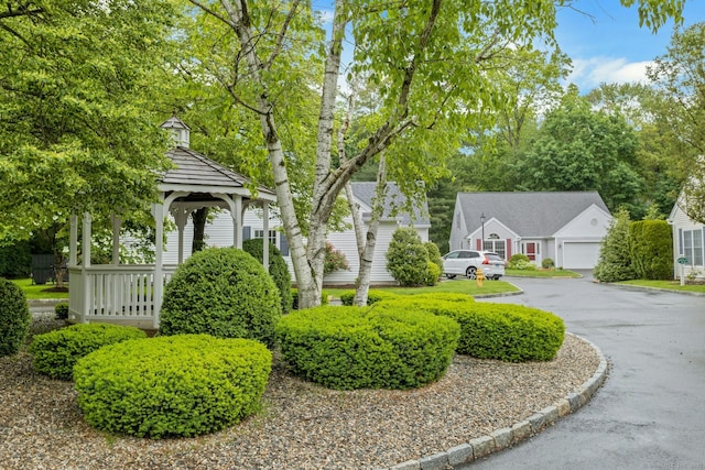 44 Village Ct Unit 44, Wilton, CT 06897 - view of front of home featuring a gazebo and driveway