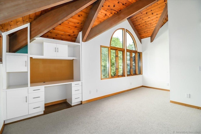93 Graenest Ridge Rd, Wilton, CT 06897 - unfurnished bedroom featuring carpet floors, baseboards, and wood ceiling