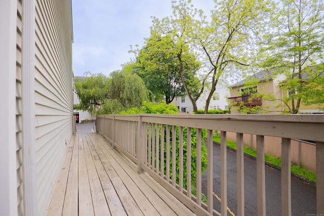 95 Park Ave Apt 14, Danbury, CT 06810 - view of wooden terrace