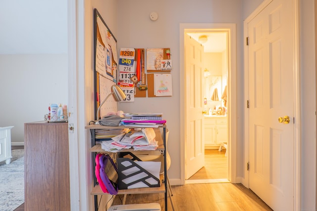 95 Park Ave Apt 14, Danbury, CT 06810 - corridor featuring light wood finished floors and baseboards
