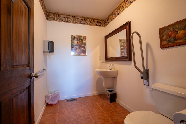 1480 Litchfield Tpke, New Hartford, CT 06057 - half bath with toilet, baseboards, and tile patterned flooring