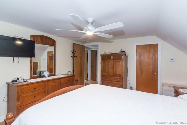 45 S Eagle St, Plymouth, CT 06786 - bedroom featuring lofted ceiling and a ceiling fan