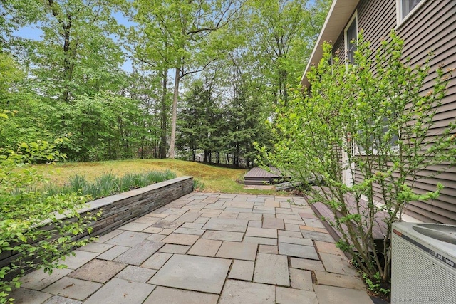 1155 Arbutus St, Middletown, CT 06457 - view of patio / terrace featuring central AC