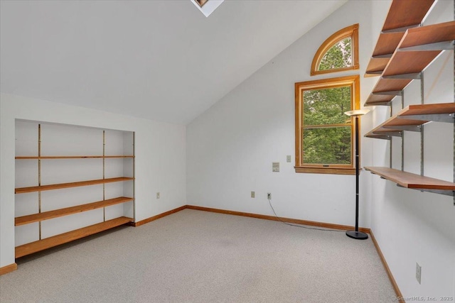 1155 Arbutus St, Middletown, CT 06457 - bonus room featuring light colored carpet, lofted ceiling, and baseboards
