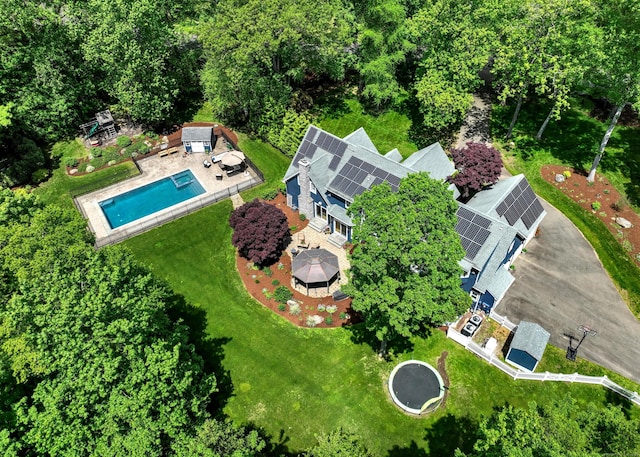 10 Grove Hill Rd, Woodbridge, CT 06525 - bird's eye view of a pool area