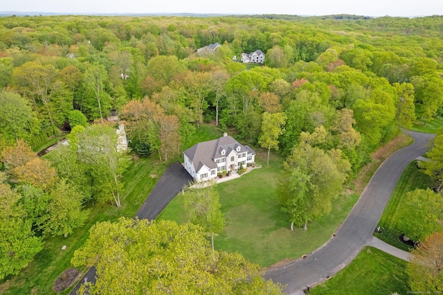64 Warren Gln, Burlington, CT 06013 - aerial overview of property's location featuring a heavily wooded area