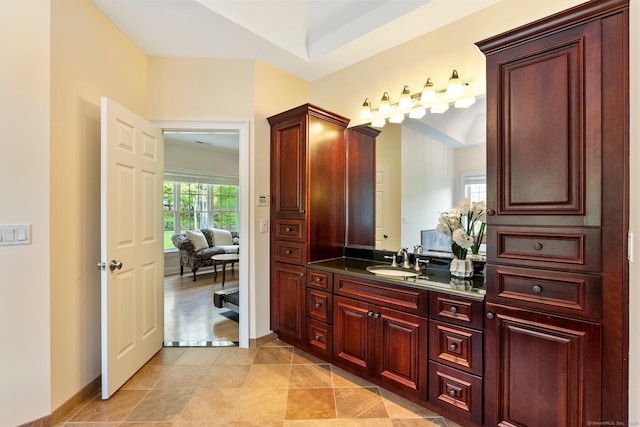 64 Warren Gln, Burlington, CT 06013 - bathroom with vanity and baseboards