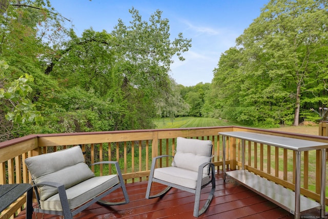 745 Merrow Rd Apt 113, Coventry, CT 06238 - view of wooden deck