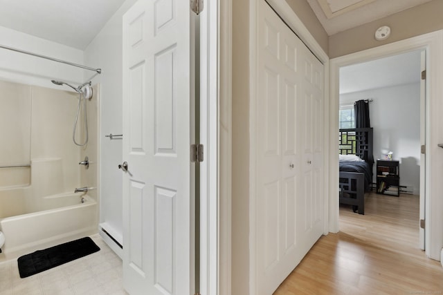 745 Merrow Rd Apt 113, Coventry, CT 06238 - full bathroom with wood finished floors and bathtub / shower combination