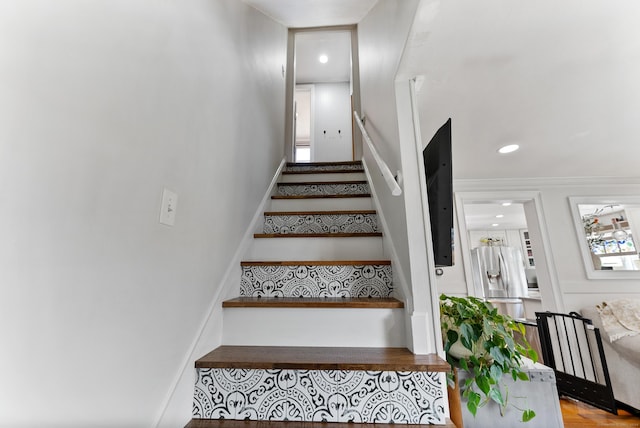 17 Saint Thomas St, Enfield, CT 06082 - stairway with recessed lighting