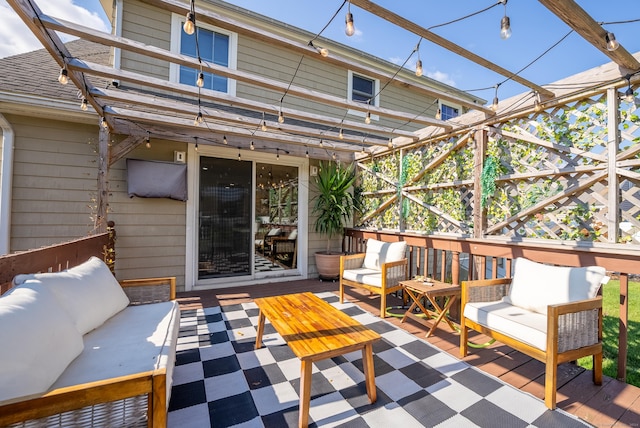 17 Saint Thomas St, Enfield, CT 06082 - deck featuring an outdoor hangout area